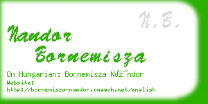 nandor bornemisza business card